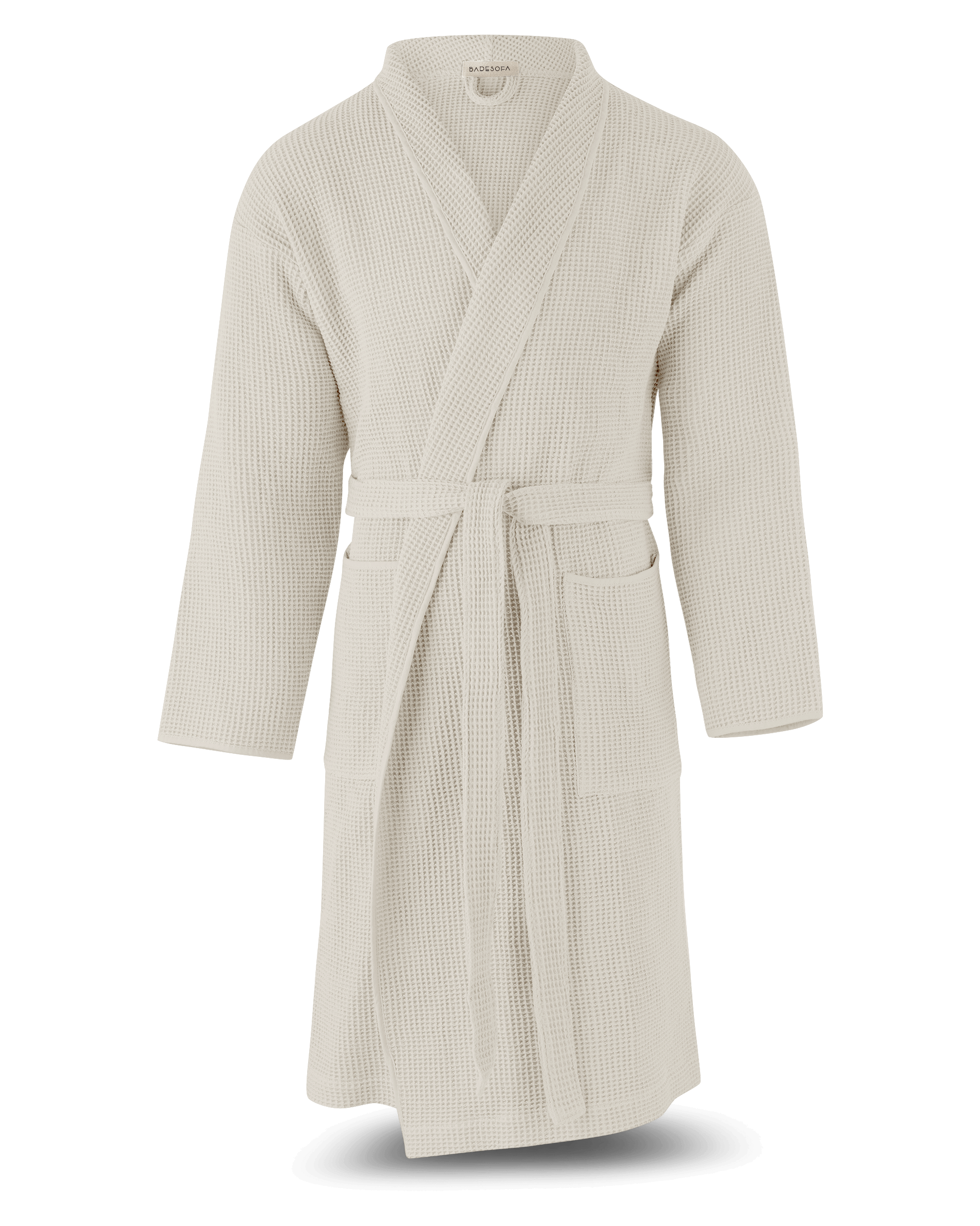 Bademantel Waffelpiqué in  Nature