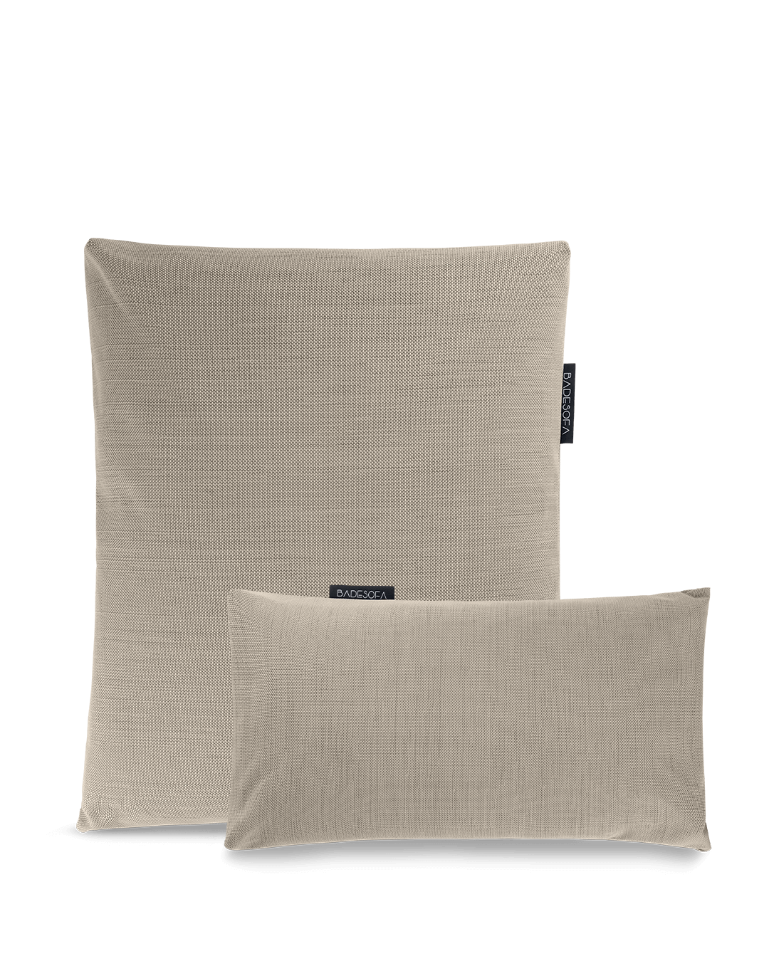 Badesofa Rückenkissen Größe Large und Fusskissen in Beige