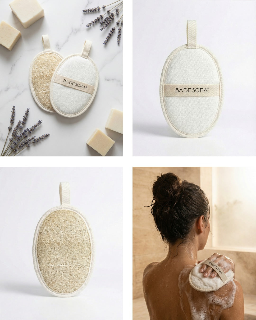 Natural loofah sponge