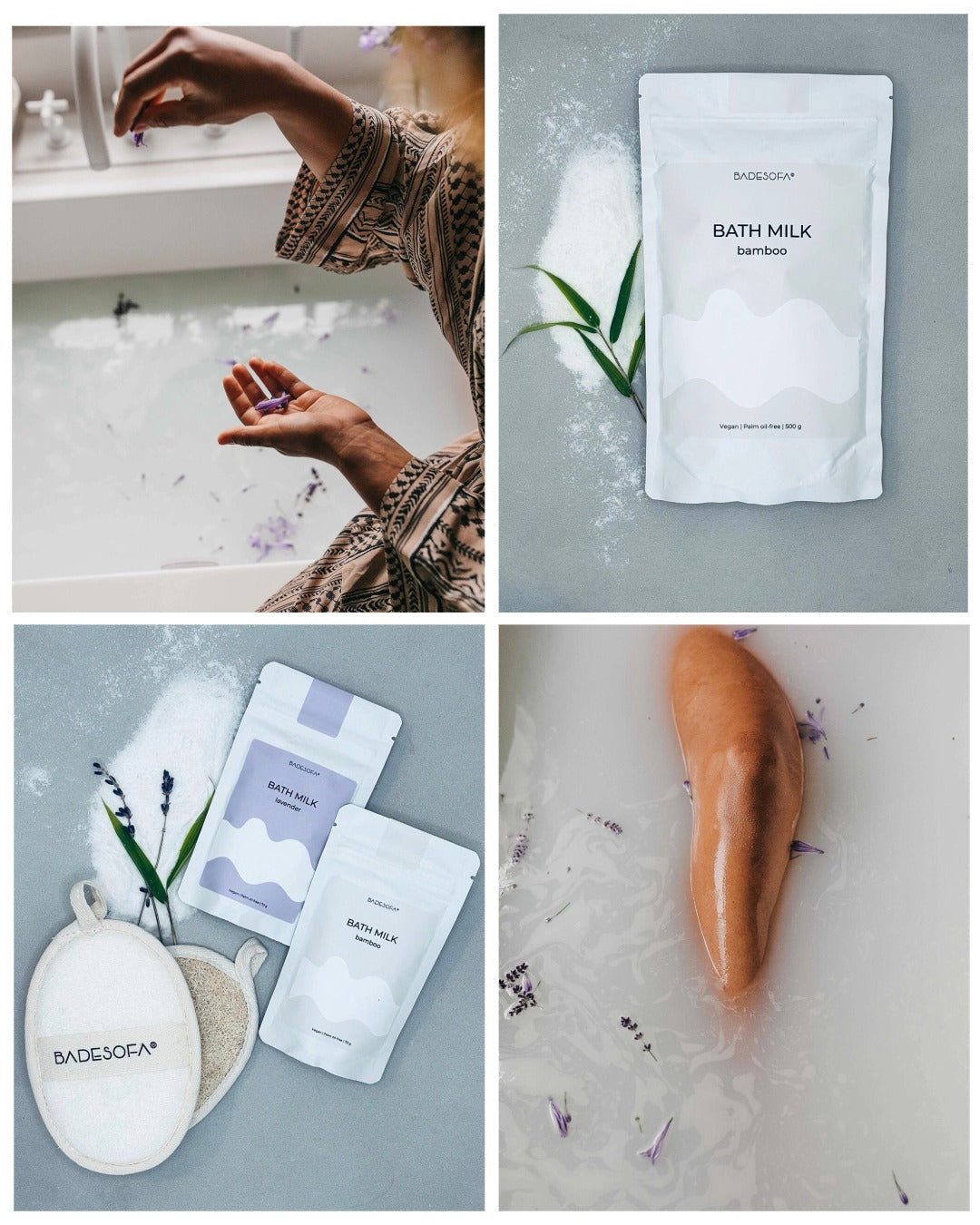 Milk bath with organic argan oil