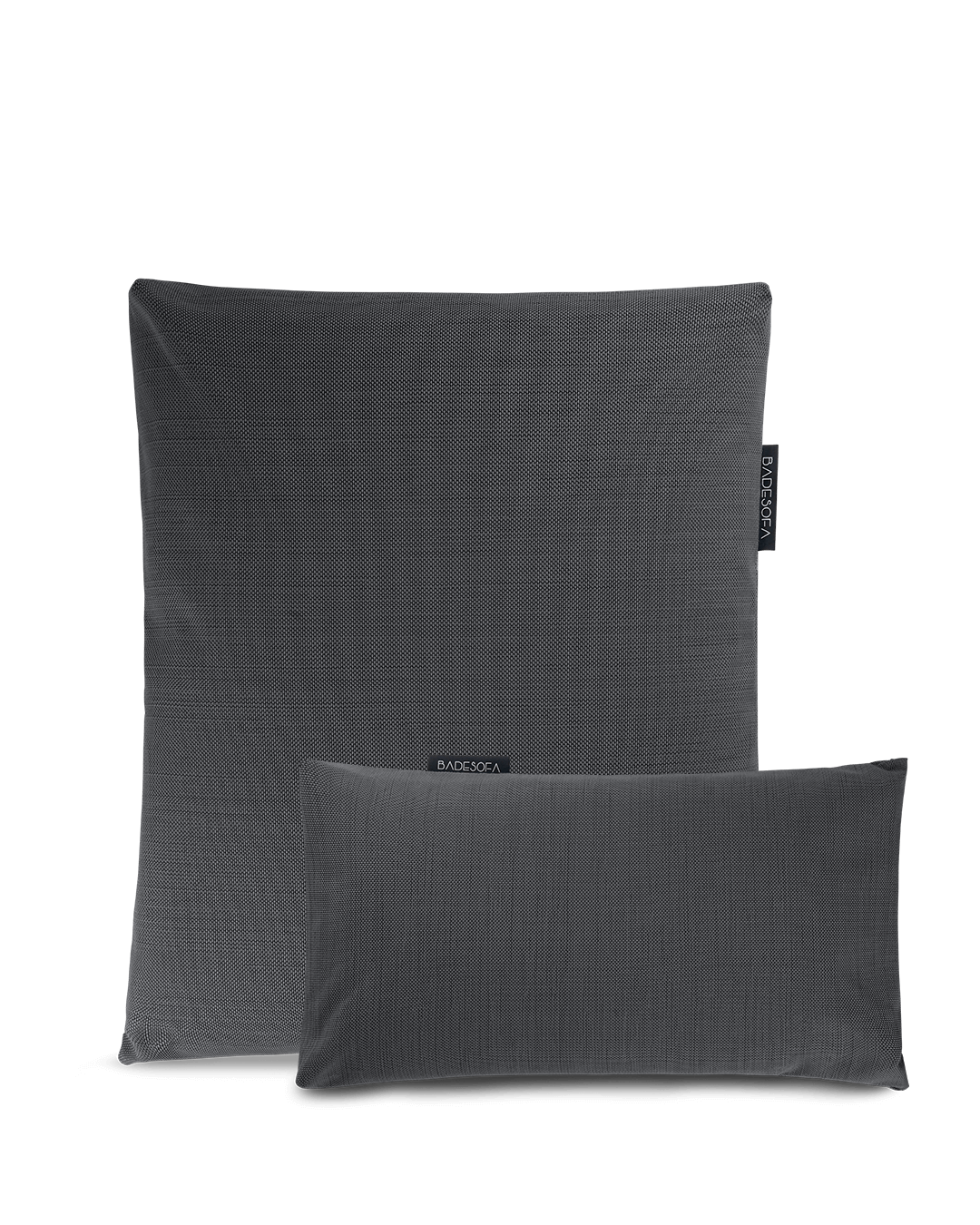 Badesofa Rückenkissen Größe Large und Fusskissen in Anthrazit 