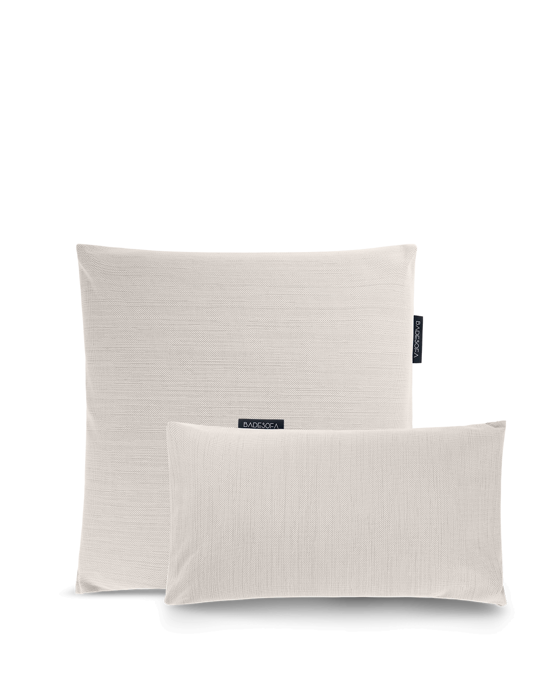 Badesofa Rückenkissen Größe Medium und Fusskissen in Perlmutt 